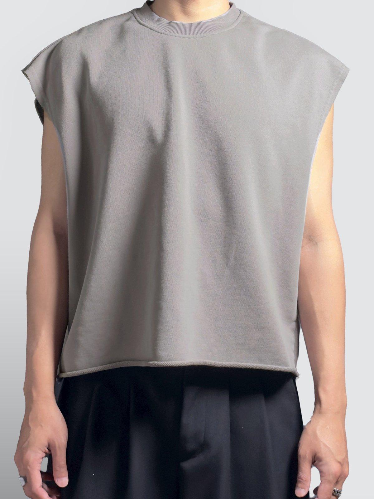 Heavyweight Terry Drop-Shoulder Tank (Gray)