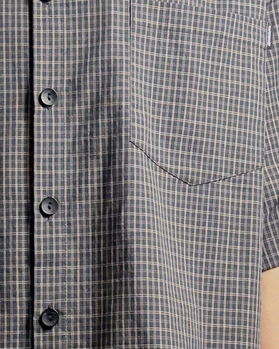 Retro Wide Short-Sleeve Shirt: Fabric